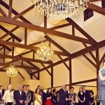 A bride enjoys her first dance on the main room dance floor.